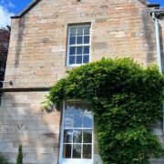 secondary glazing fitted to timber sliding sash windows in Bridge of Allan period home